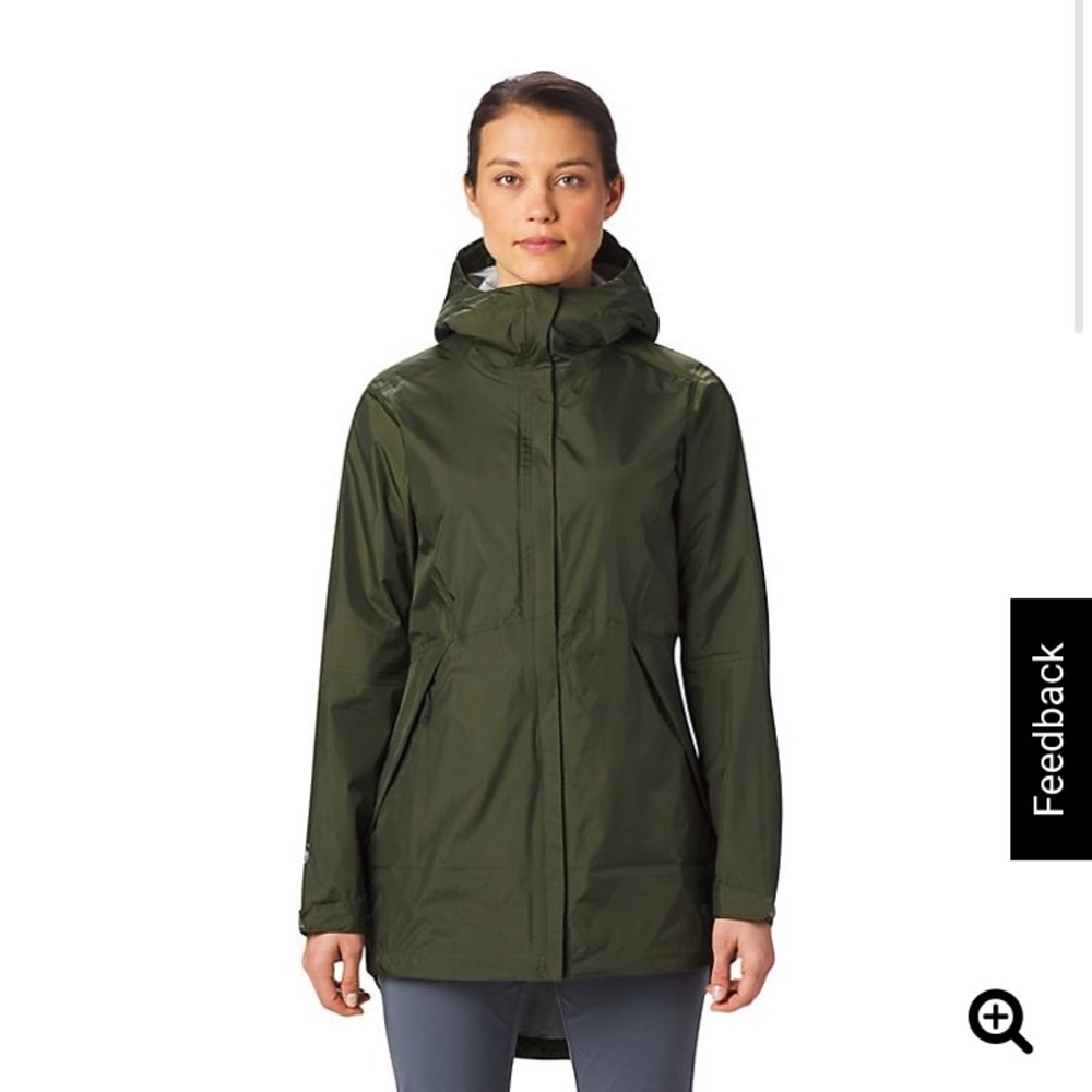 RARE mountain hardware long-Line raincoat